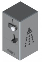 SANELA mincovní automat pro jednu sprchu, interaktivní ovládání, matný   SLZA 03N
